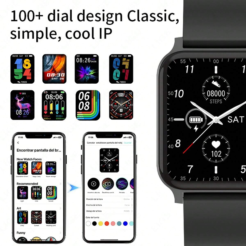 
Reloj Inteligente Unisex Llamar Bluetooth Smartwatch Rondon-6