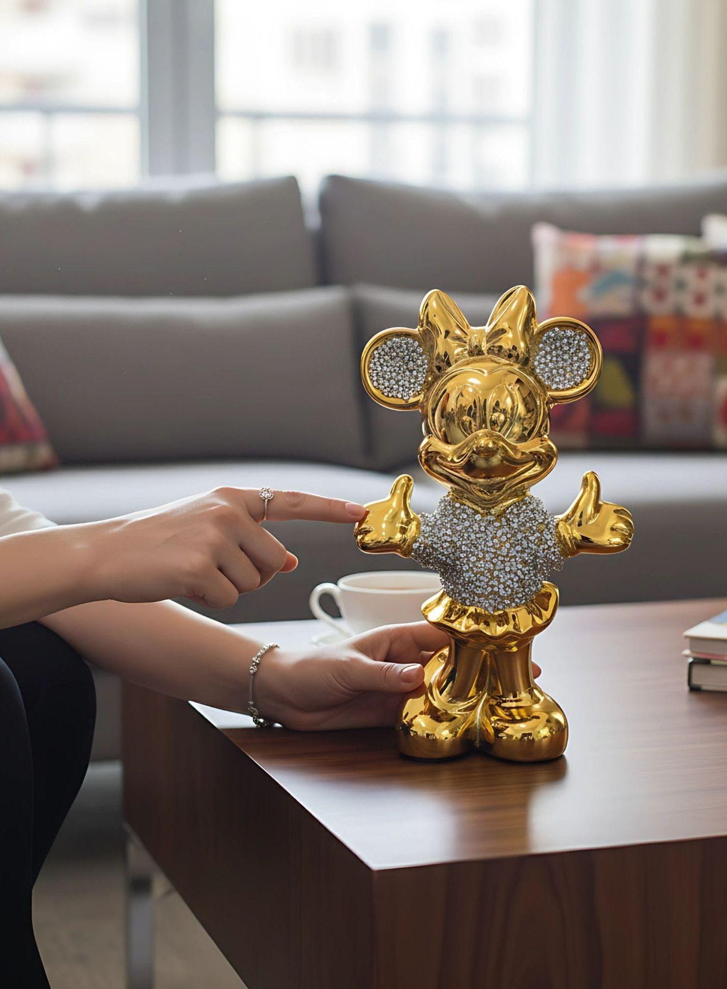 Figura Decorativa Minnie Mouse Estatua Adorno Hogar Mesa Jhn-2