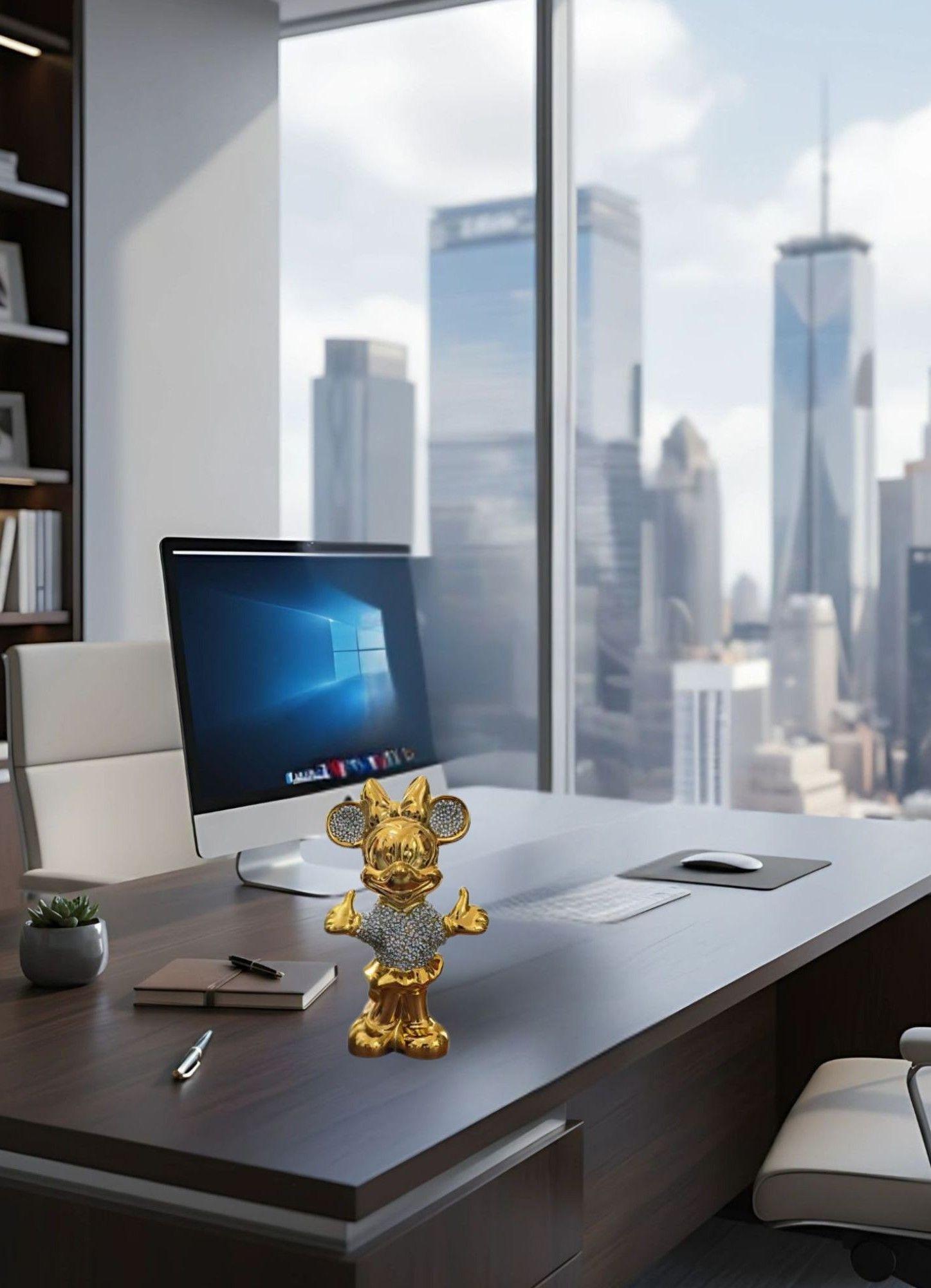 Figura Decorativa Minnie Mouse Estatua Adorno Hogar Mesa Jhn-4