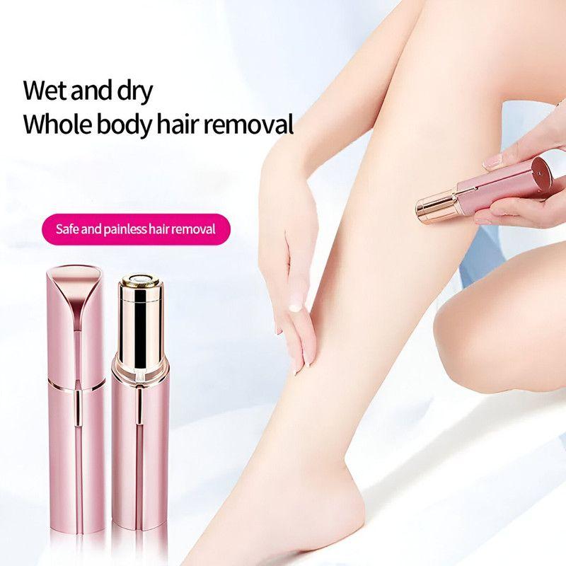 Depiladora Facial Recargable Recortadora Bikini Luz LED Lau-6