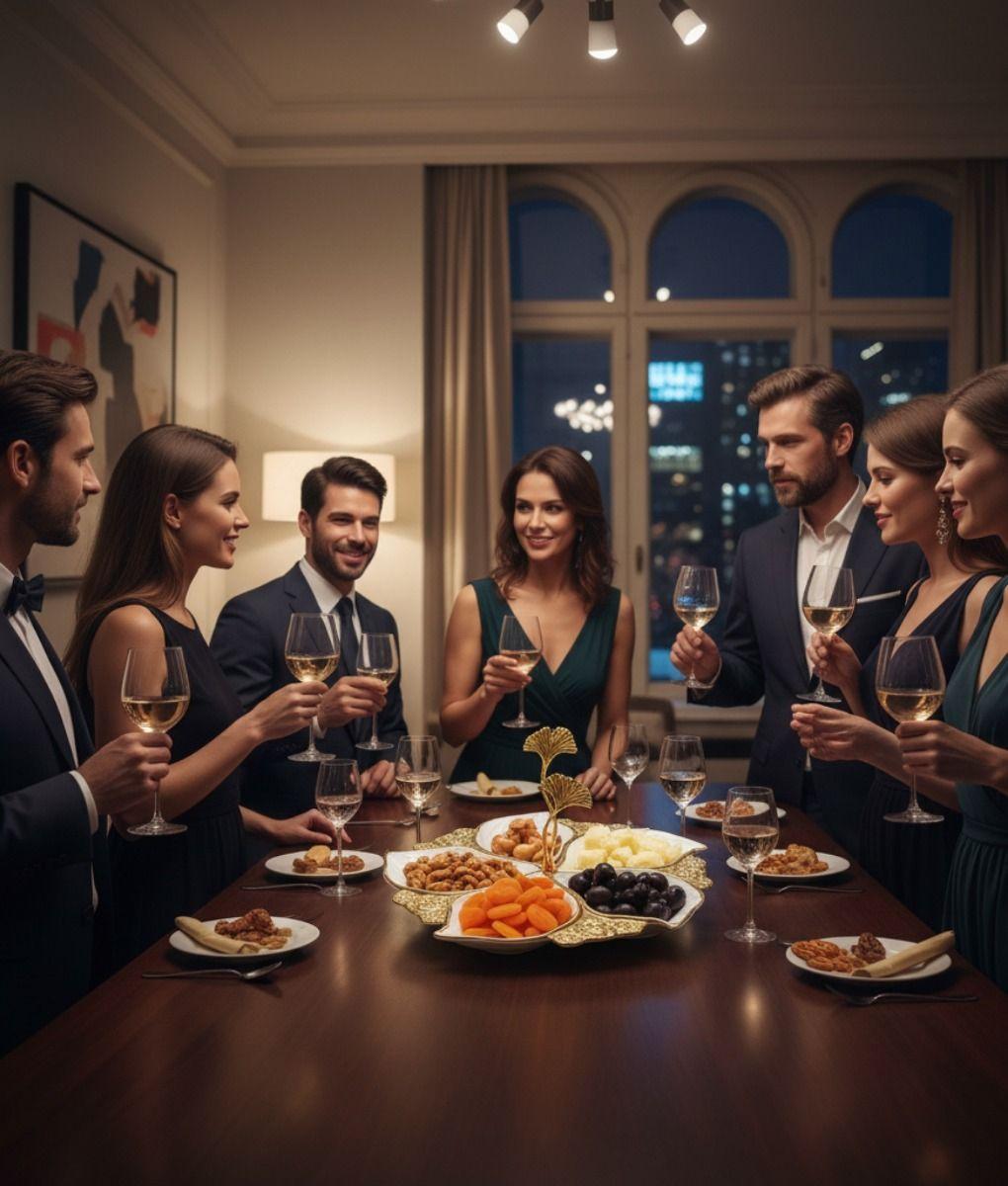 Bandeja Decorativa Centro Mesa Flor Imperial Ginkgo Jhn-6