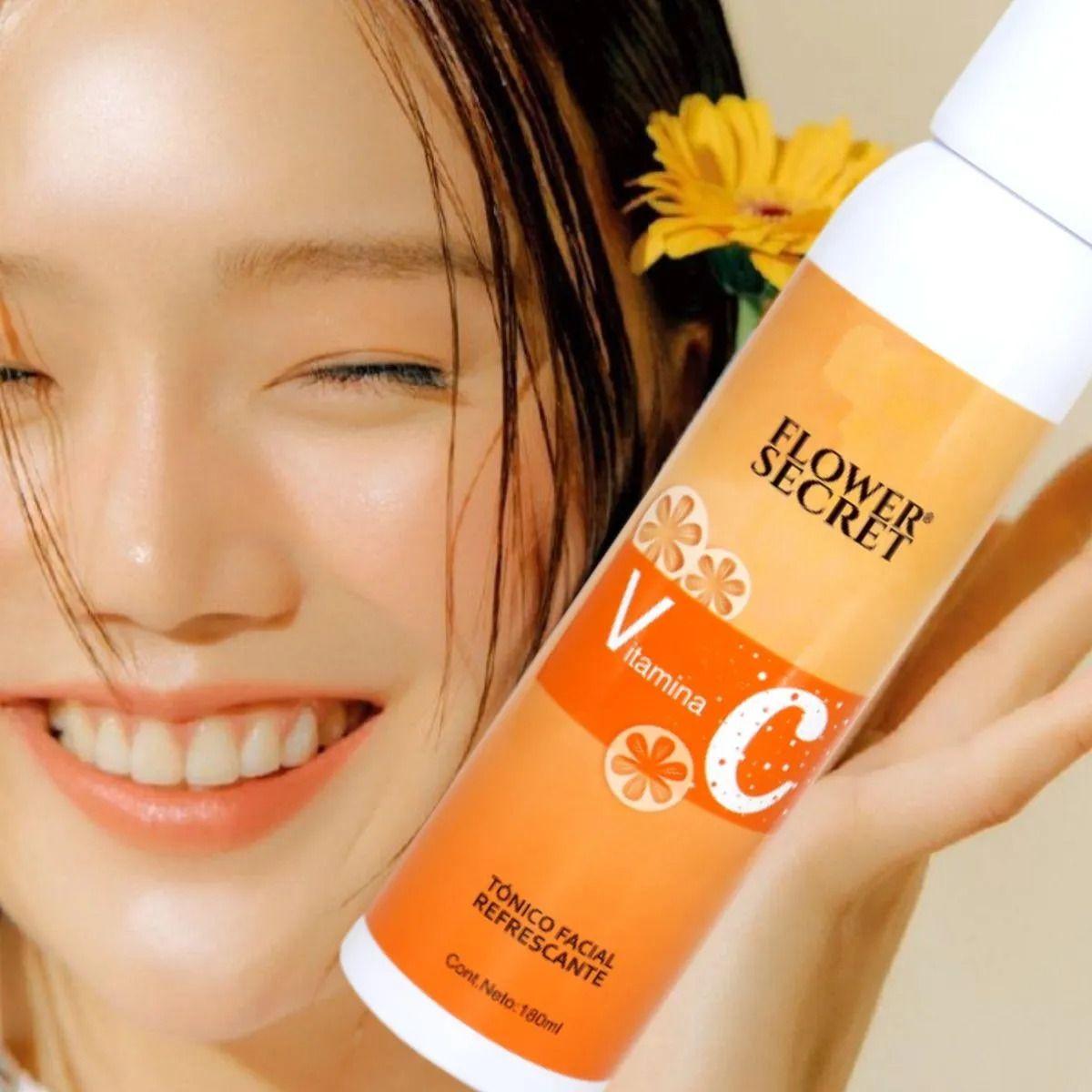 Set 2 Tonicos Facial Refrescante con Vitamina C 180 ml Lau-4
