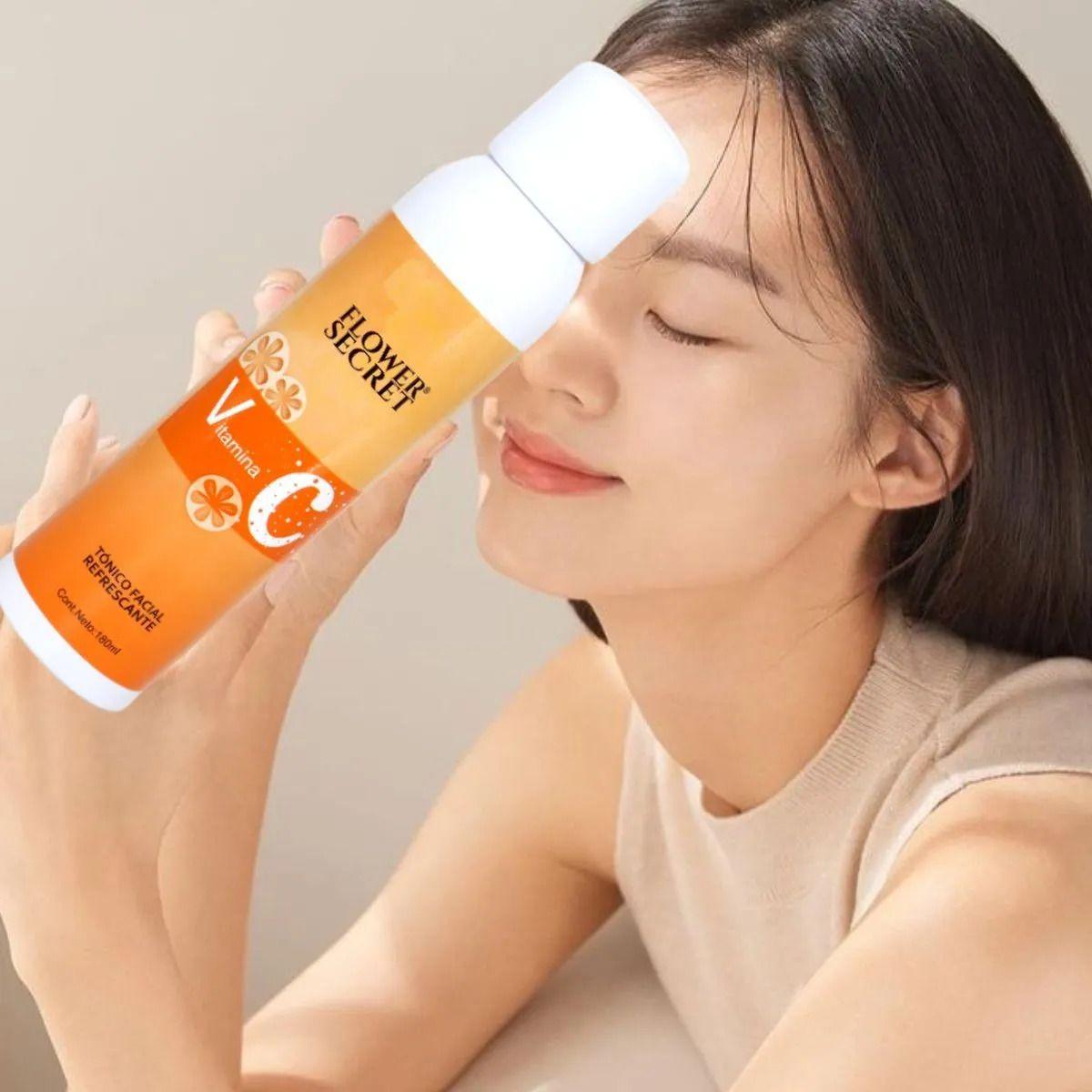 Set 2 Tonicos Facial Refrescante con Vitamina C 180 ml Lau-5
