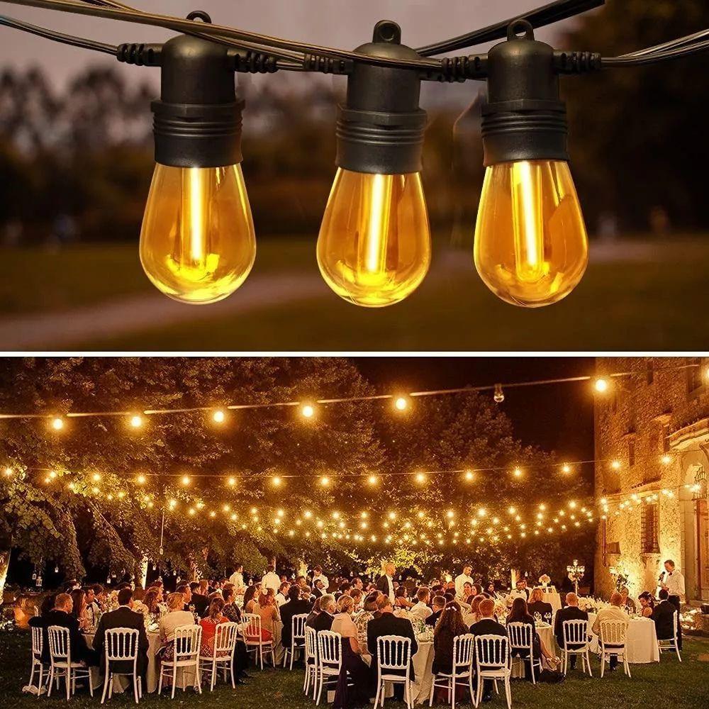 Tira Luces Filamento Decoración Jardín Bombillas Rondon-7