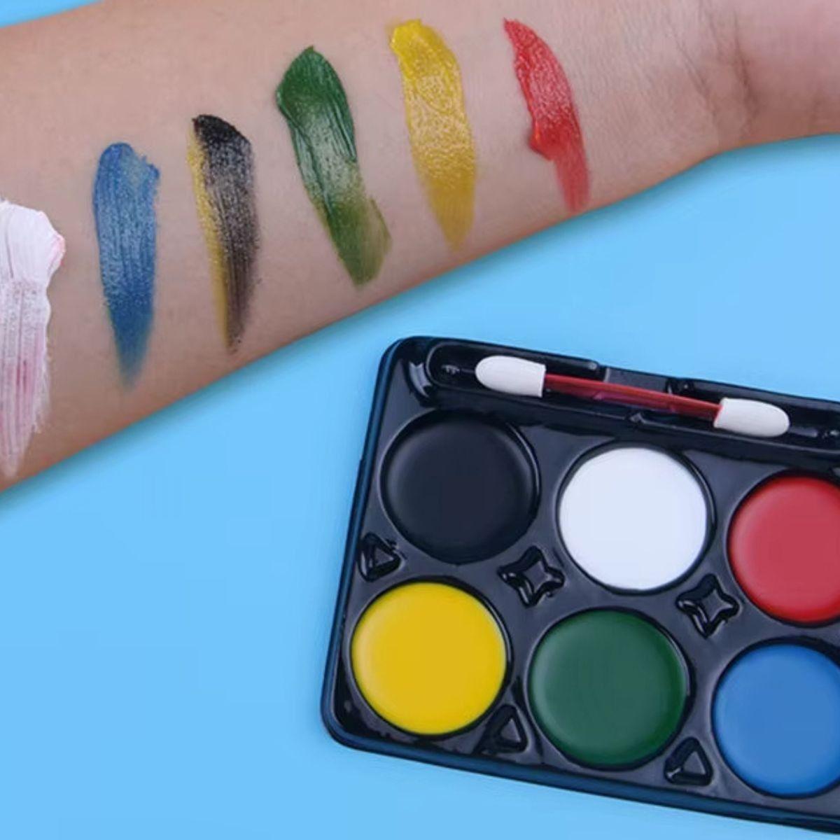 Set 8 Maquillaje Fluorescente Rostro Cuerpo Colores Jhn-2