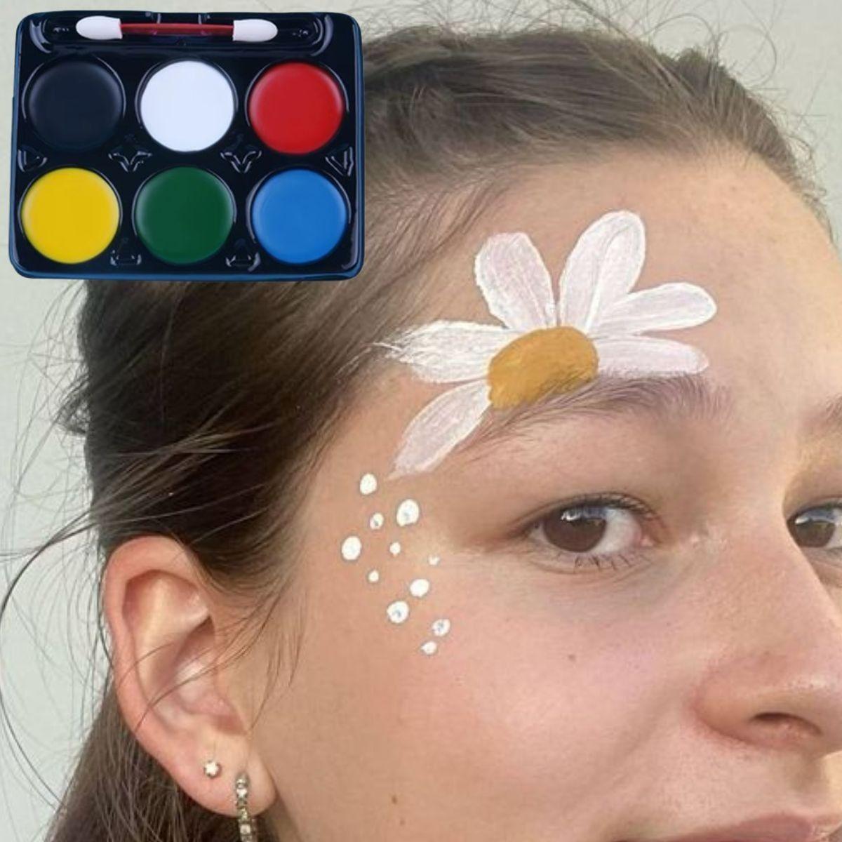 Set 8 Maquillaje Fluorescente Rostro Cuerpo Colores Jhn-4