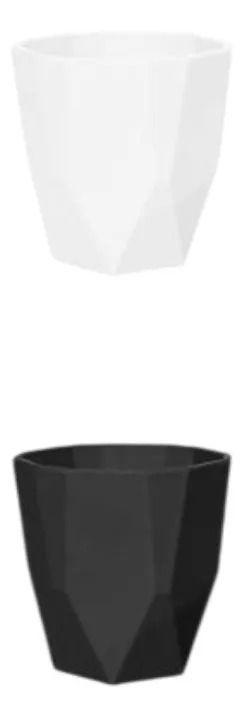 Set 5 Macetero Decorativo Estilo Diamante Moderno Jhn-2