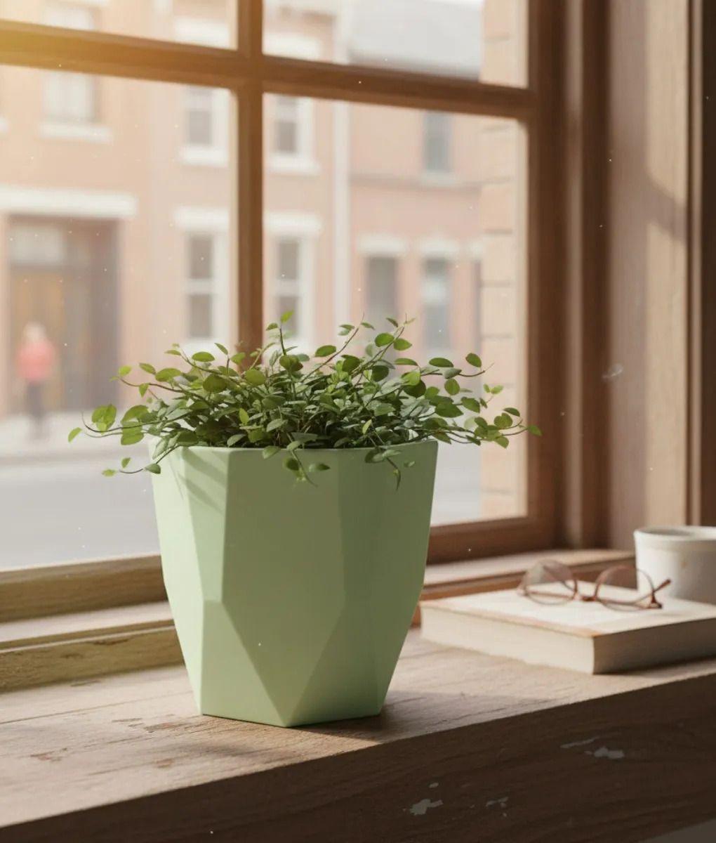 Set 5 Macetero Decorativo Estilo Diamante Moderno Jhn-7