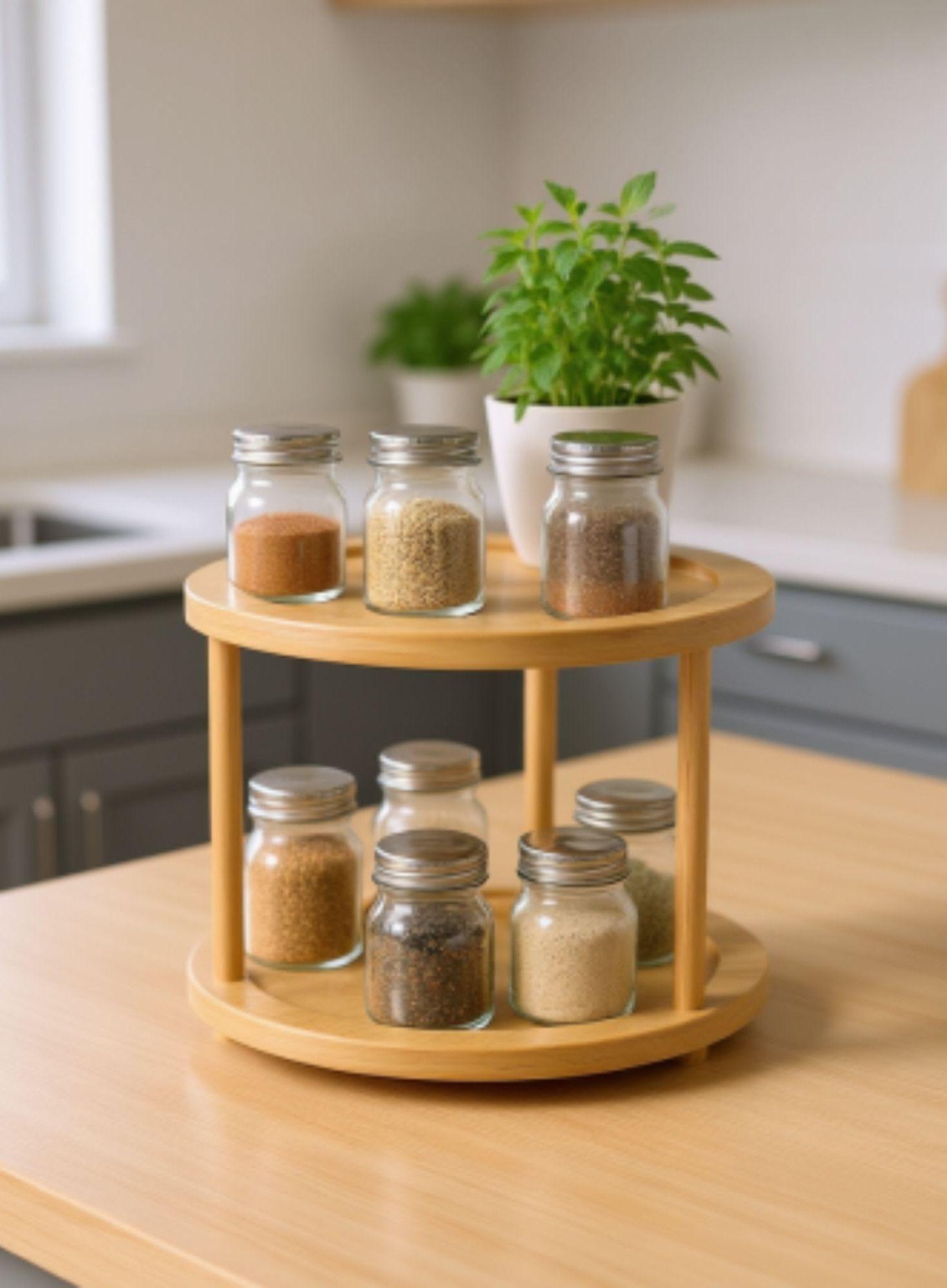 Especiero Multifuncional Estante Organizador Dos Niveles Jhn-6