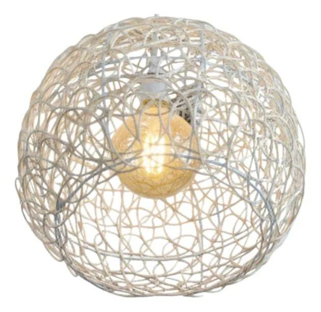 Lámpara Colgante Techo Esfera Tejida Estilo Nórdico Boho Jhn-1