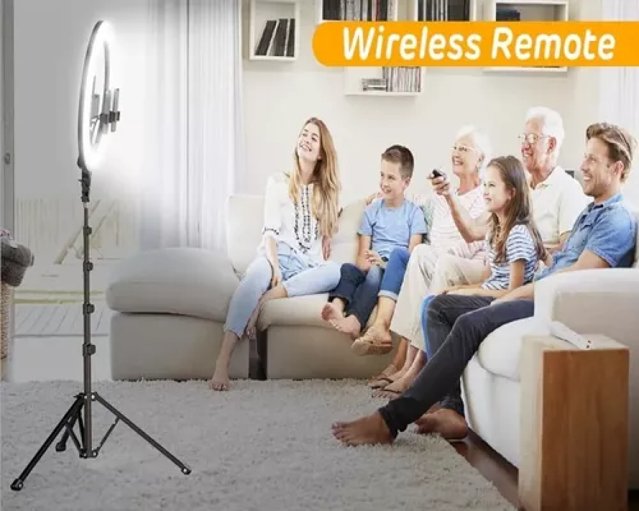 Aro Luz Rgb Soporte Teléfono Iluminacion Divertidad Rondon-5