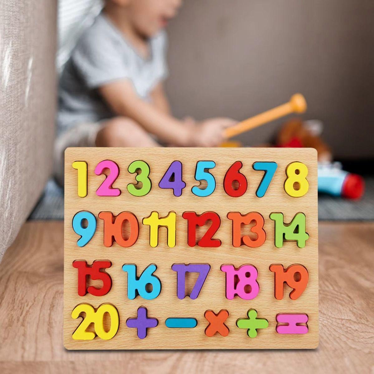 Set 3 Rompecabezas Madera Numero Letras Educativo Niños Lau-2