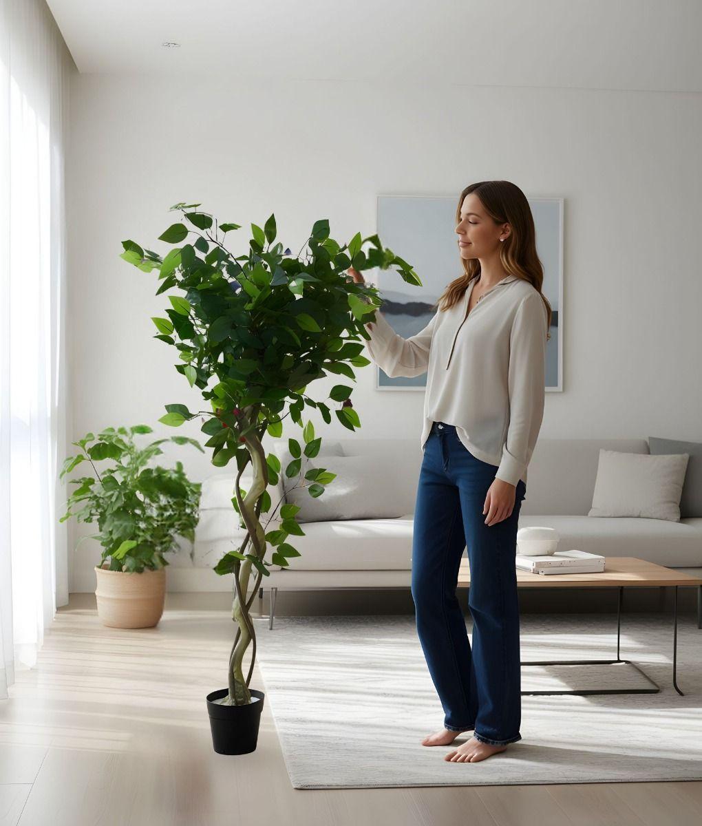 Planta Artificial Decorativa Diseño Realista Elegante Jhn-2
