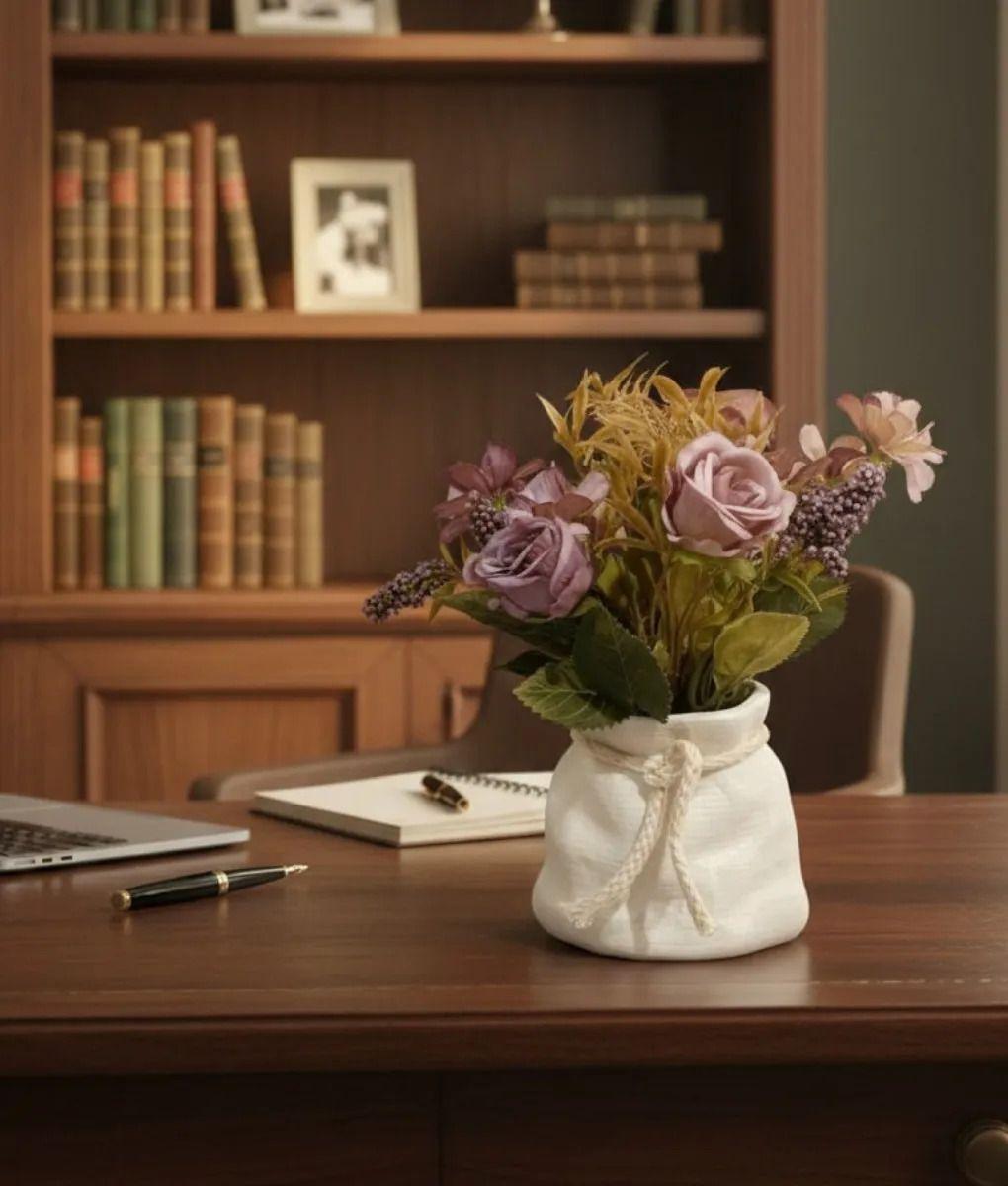 Planta Decorativa Artificial Estilo Rústico Romántico Jhn-8