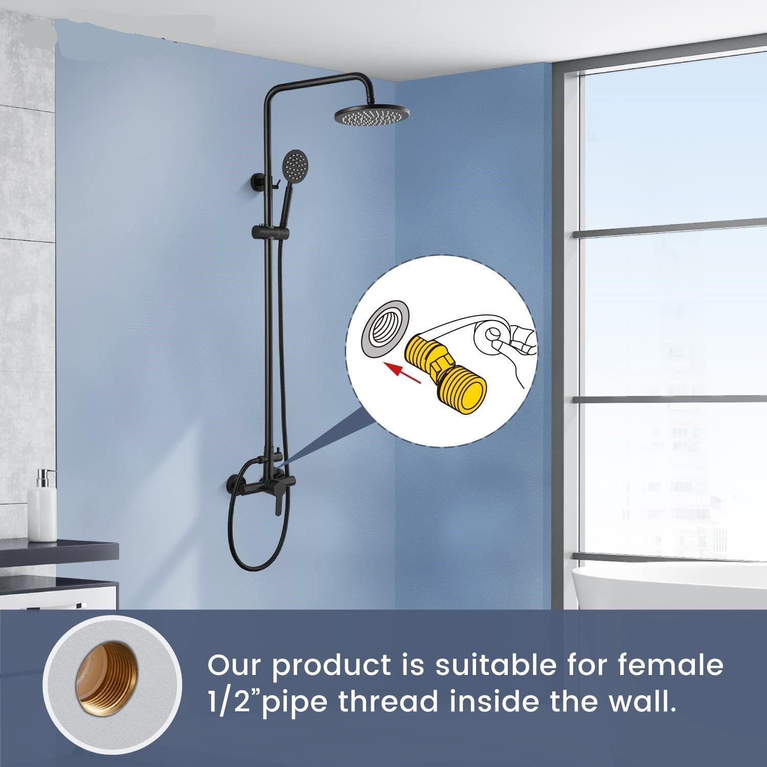Columna Ducha Hogar Baño Agua Llave Excelente Calidad Rondon-5