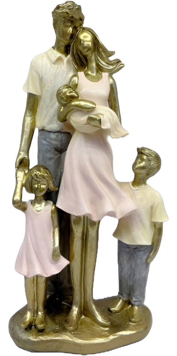 Estatua Familia Pie Escultura Amor Decoración Recuerdo Jhn-0