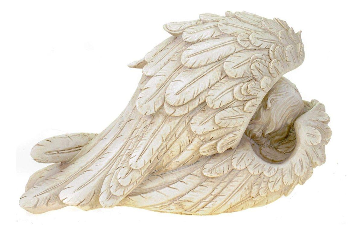Set de 2 Estatua Decorativa Ángel Durmiendo Querubín Jhn-3