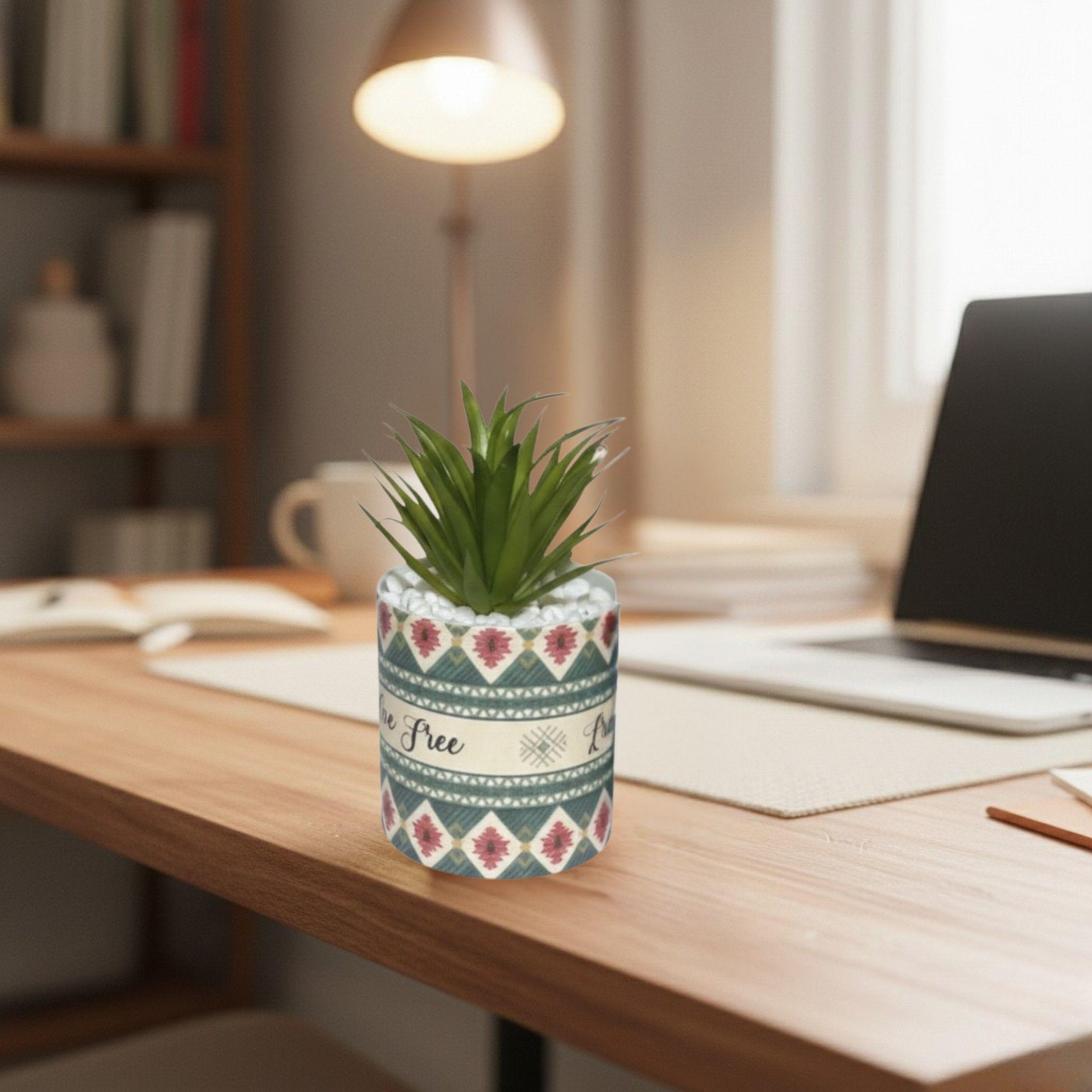 Maceta Artificial Decorativa Etnica Planta Suculenta ALJ-6