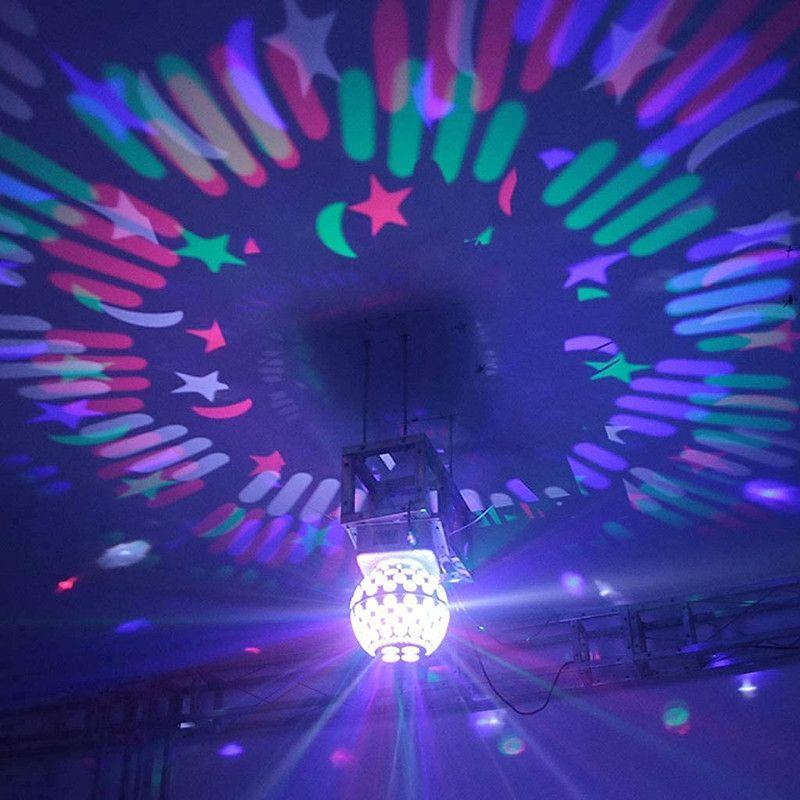 Bola Cristal Giratoria LED Sonido Estroboscópica Fiesta Lau-3