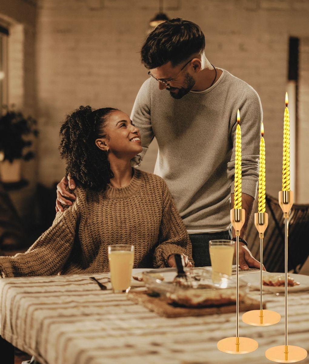 Set 3 Portavelas Decorativo Candelero Adorno Hogar Jhn-4