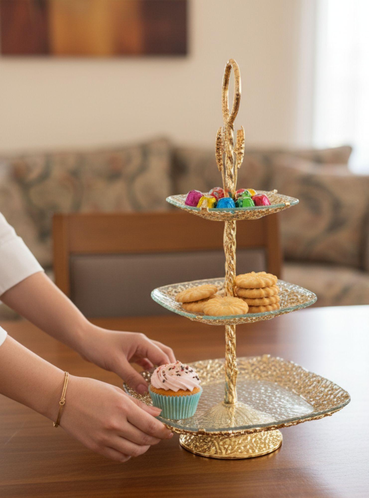 Frutero Decorativo Multifuncional Soporte Mesa Adorno Jhn-3