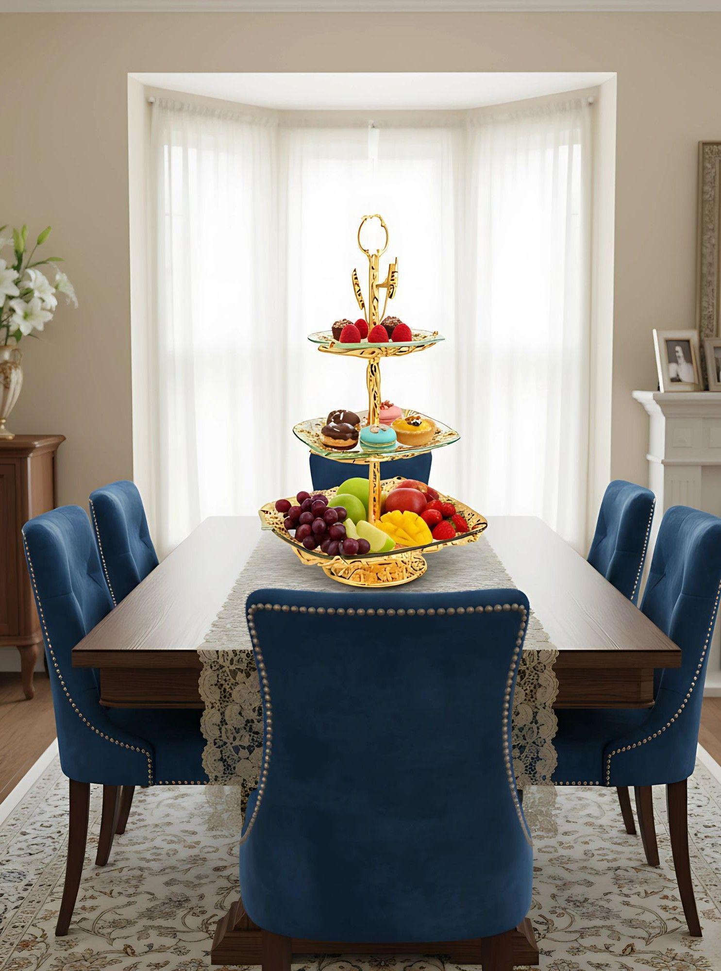 Frutero Decorativo Multifuncional Soporte Mesa Adorno Jhn-5