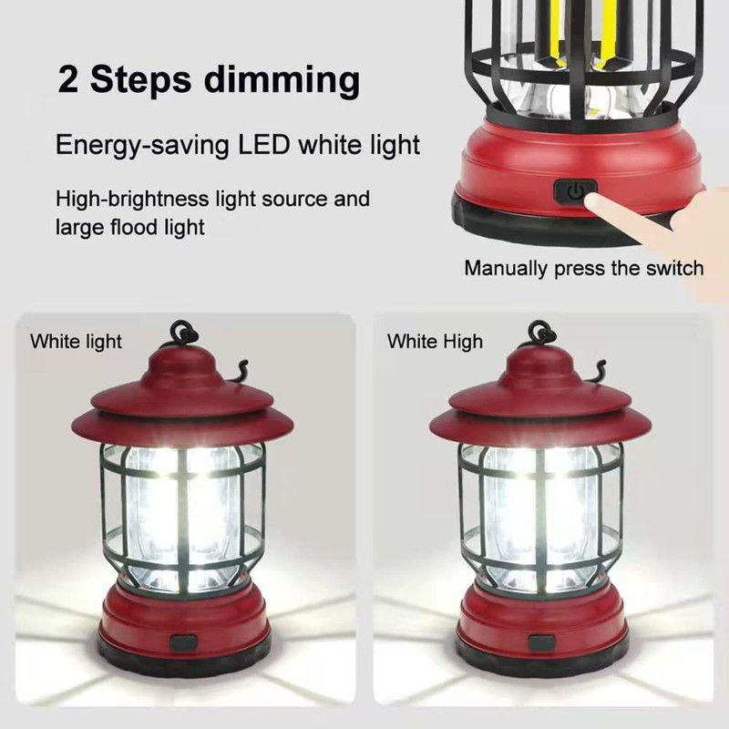 Luz LED Retro Campaña Vintage Camping USB Portatil Rondon-2