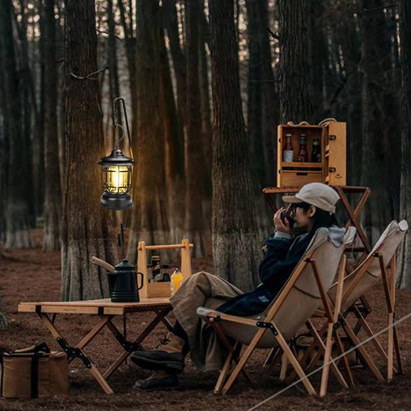Luz LED Retro Campaña Vintage Camping USB Portatil Rondon-5
