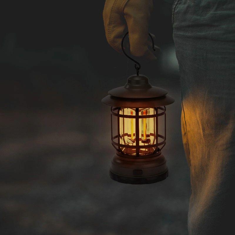 Luz LED Retro Campaña Vintage Camping USB Portatil Rondon-6