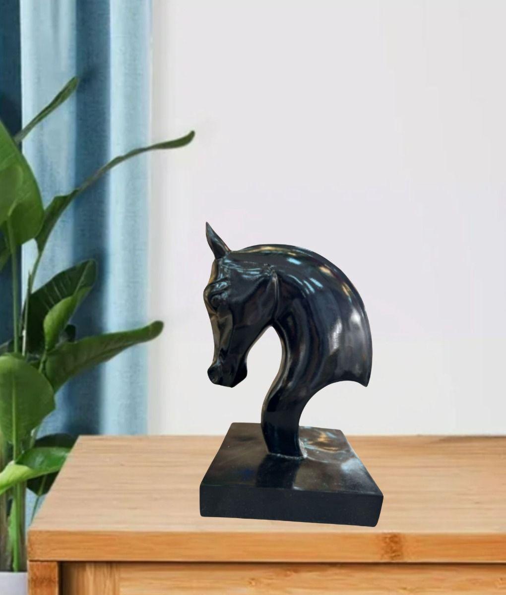 Figura Decorativa Estatua Cabeza Caballo Adorno Jhn-5