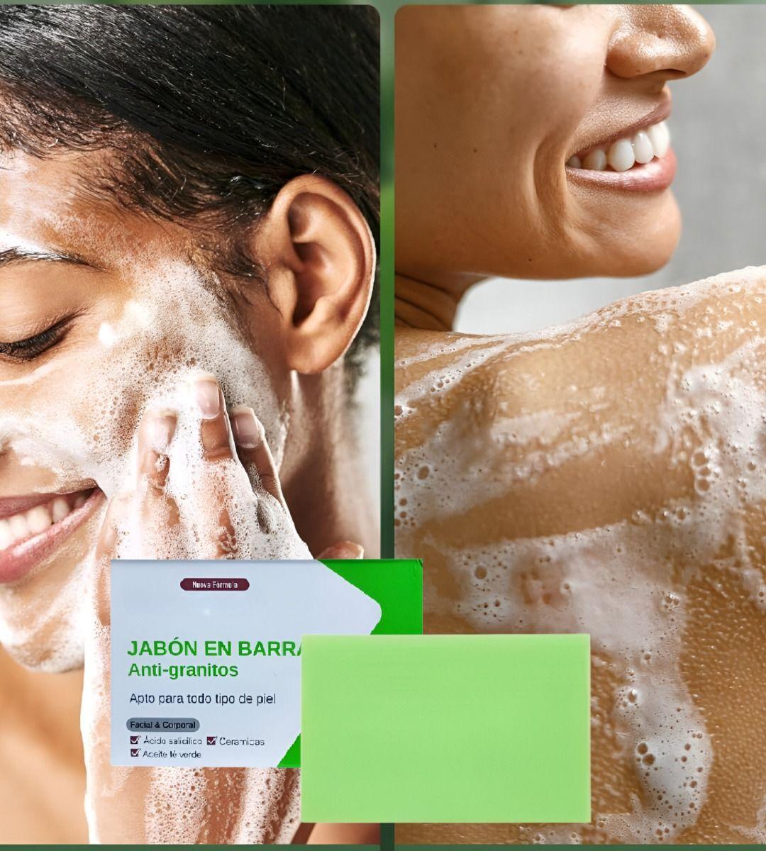 Set 4 Jabón Anti Acné Granos Espinillas Cara Cuerpo Jhn-7