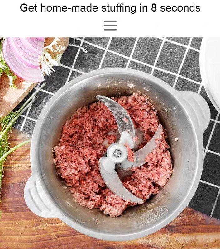 Procesador Alimentos Multiusos Carne Eléctrica Cocina Rondon-7