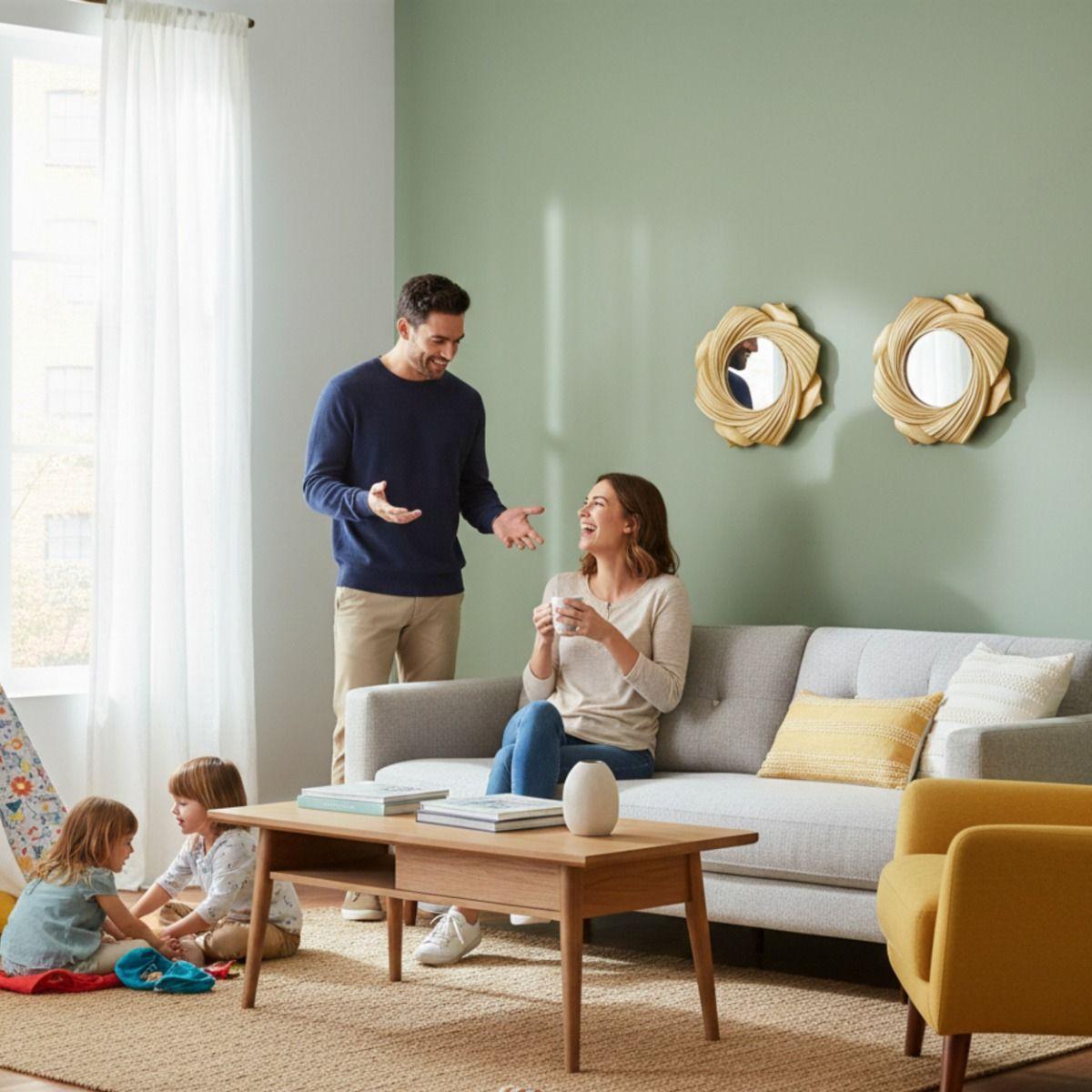 Set 2 Espejo Decorativo Pared Pétalo Flor Remolino Jhn-2