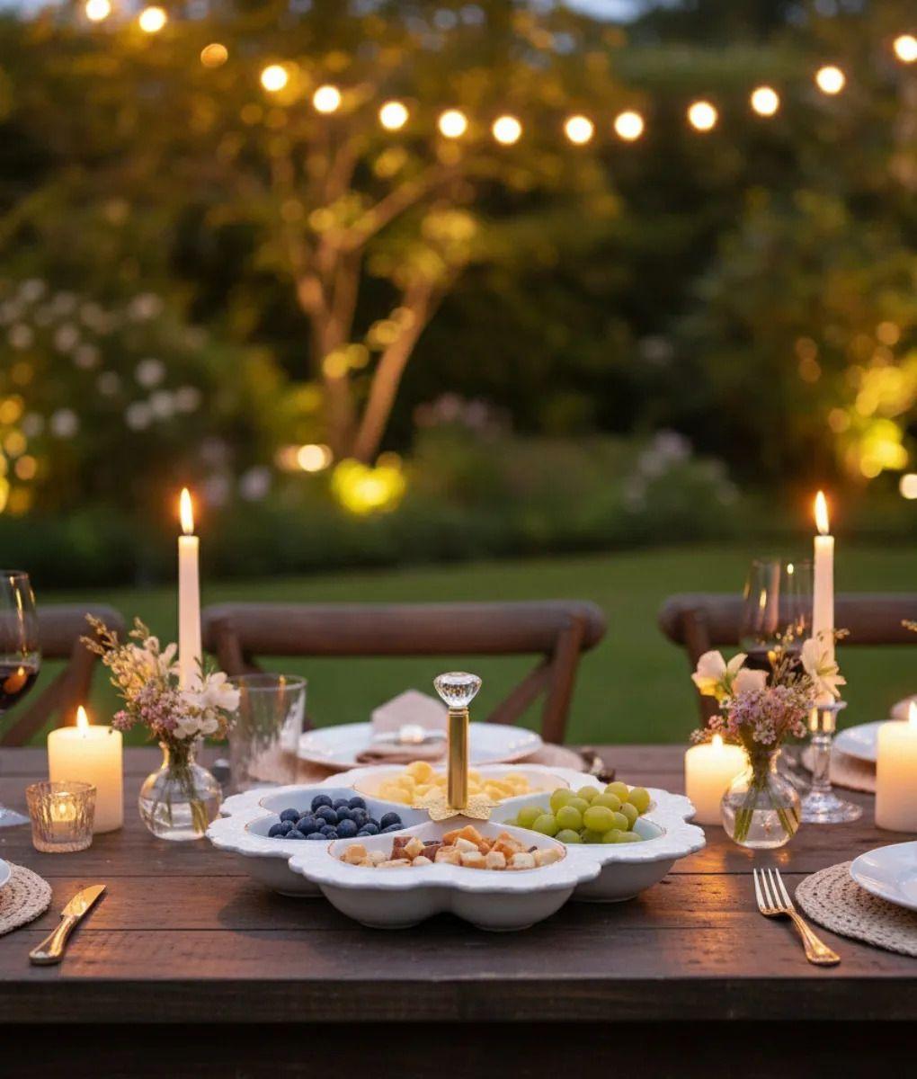 Bandeja Decorativa Servir Adorno Diseño Corazones Jhn-9