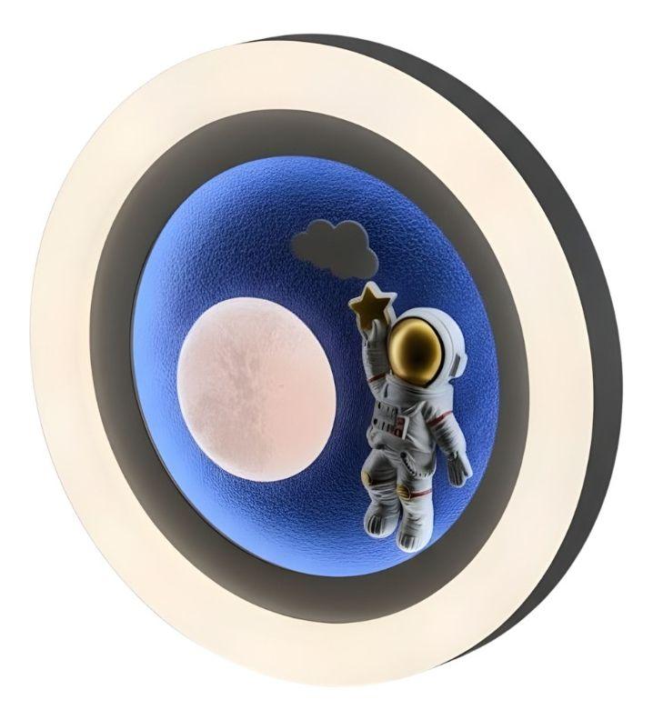 Lámpara Techo LED Diseño Astronauta Luna Plafón Jhn-1
