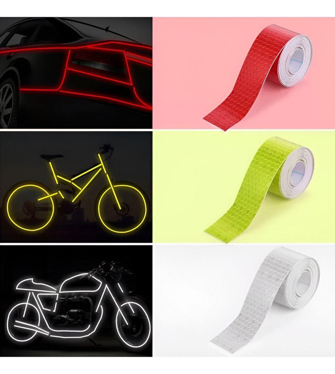 Set 3 Cinta Reflectante Impermeable Adhesiva Colores Jhn-3