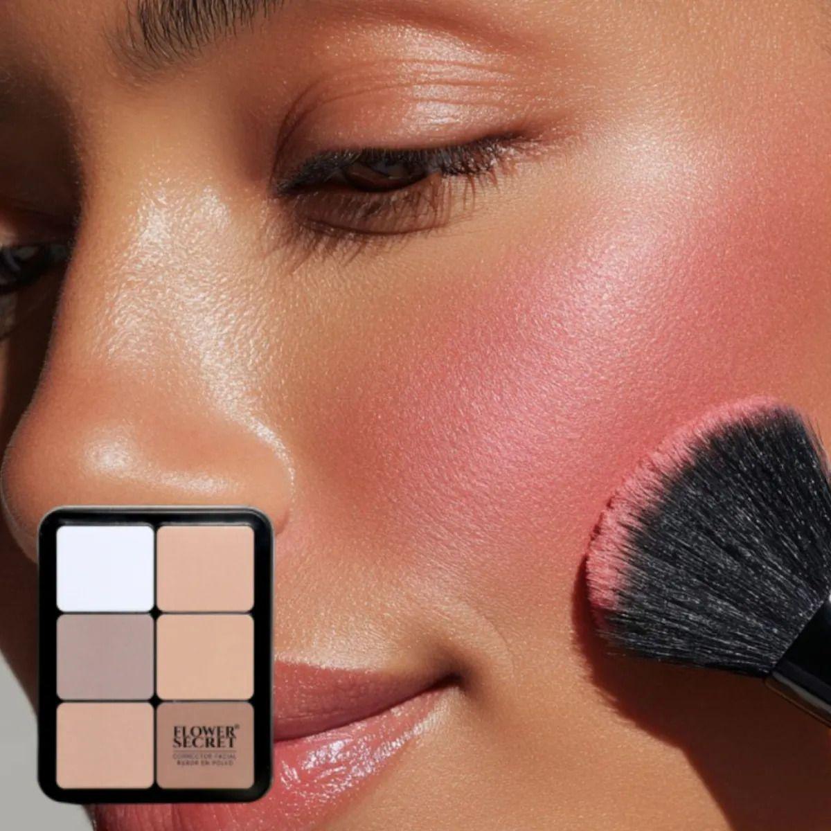 Set Contorno Rubor Crema Acabado Natural Hidratante ALJ-2