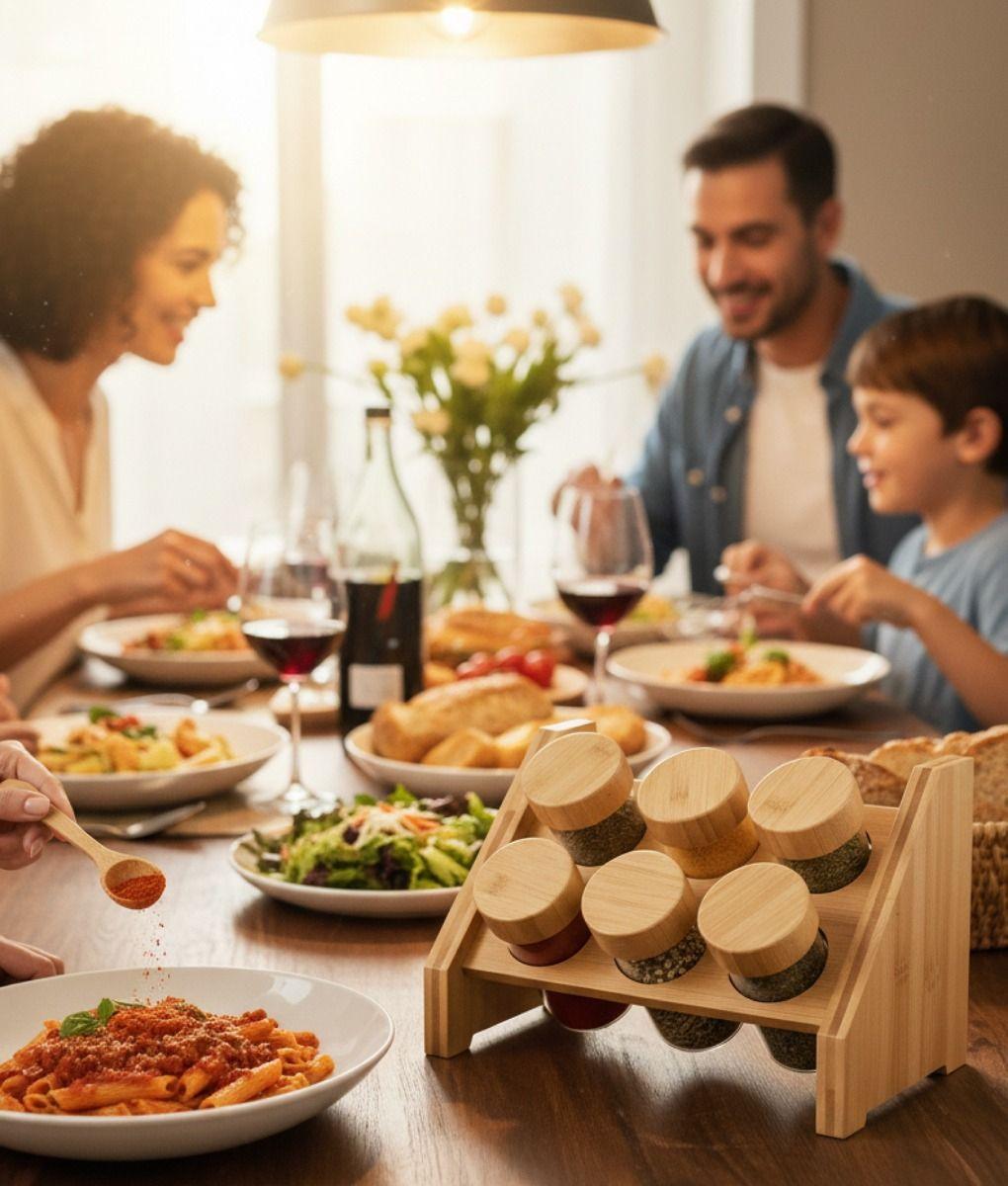 Especiero Decorativo Natural Organizador Almacenamiento Jhn-2