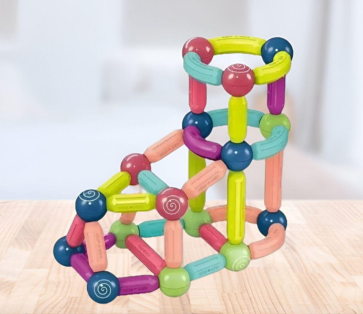 Bloques Construcción Magnéticos Juguetes Bolas Varillas Jhn-9