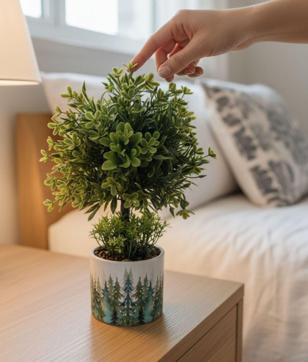 Planta Artificial Decorativa Adorno Moderno Arbusto Jhn-2