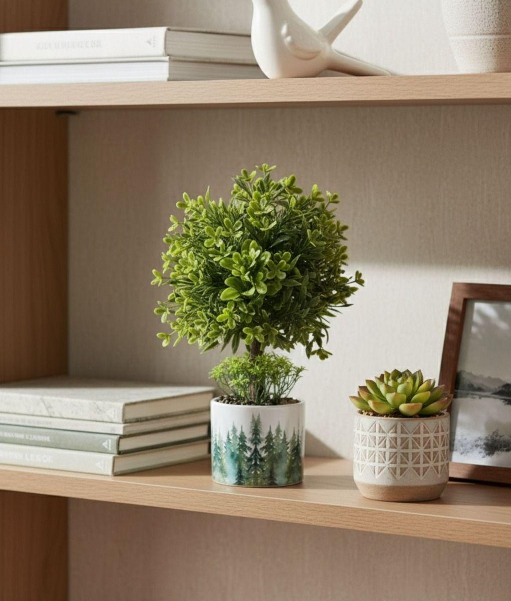 Planta Artificial Decorativa Adorno Moderno Arbusto Jhn-7