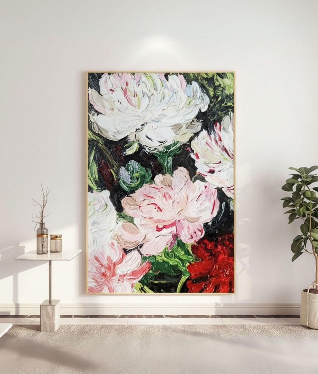 Cuadro Decorativo Arte Visual Floral Elegante Hogar Jhn-6