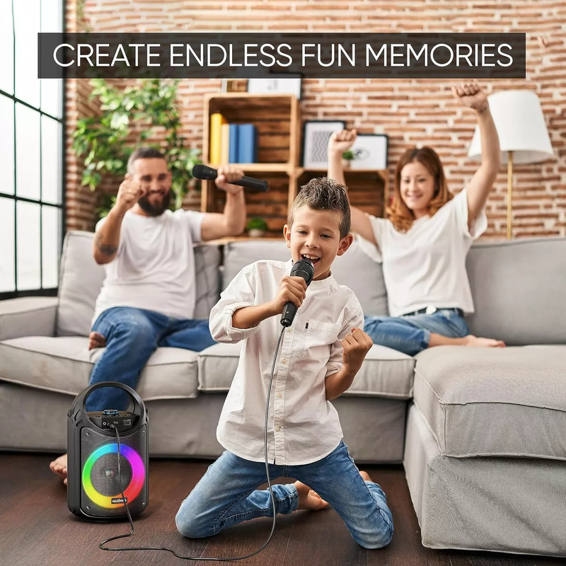 Parlante Portatil Bluetooth Inalámbrico Karaoke Rondon-3