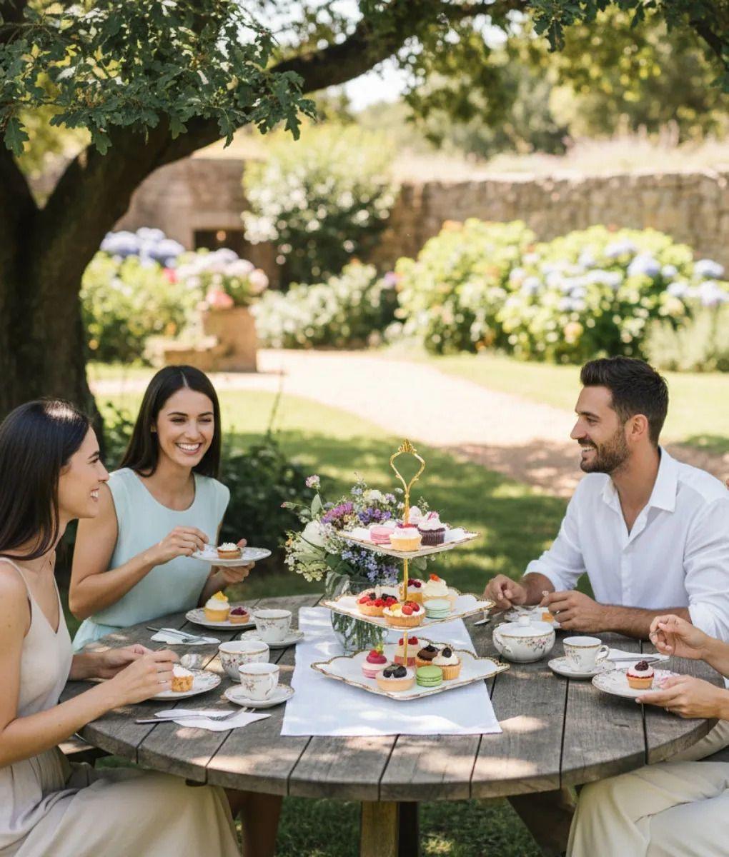 Bandeja Decorativa Servir Tres Niveles Bordes Ondulados Jhn-6