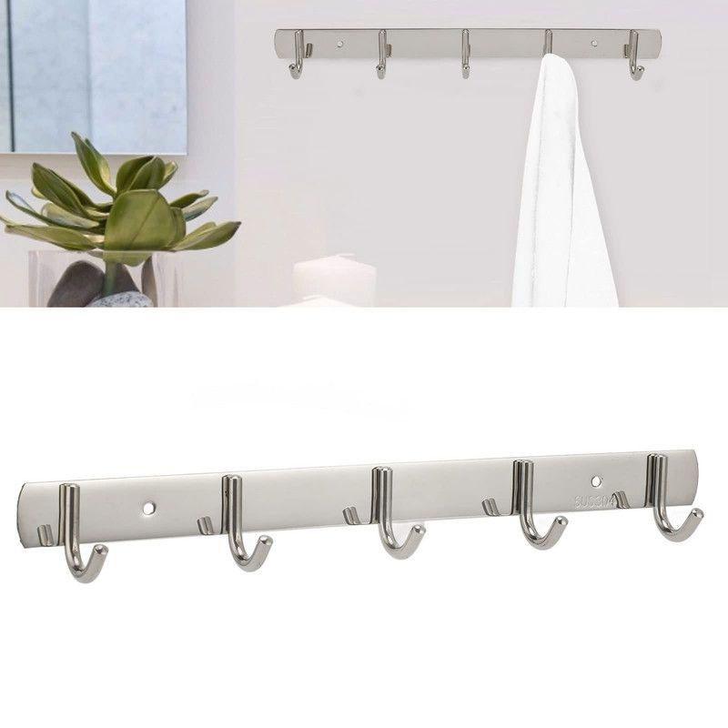 Colgador Pared Percha 5 Ganchos Abrigo Ahorro Espacio Rondon-3