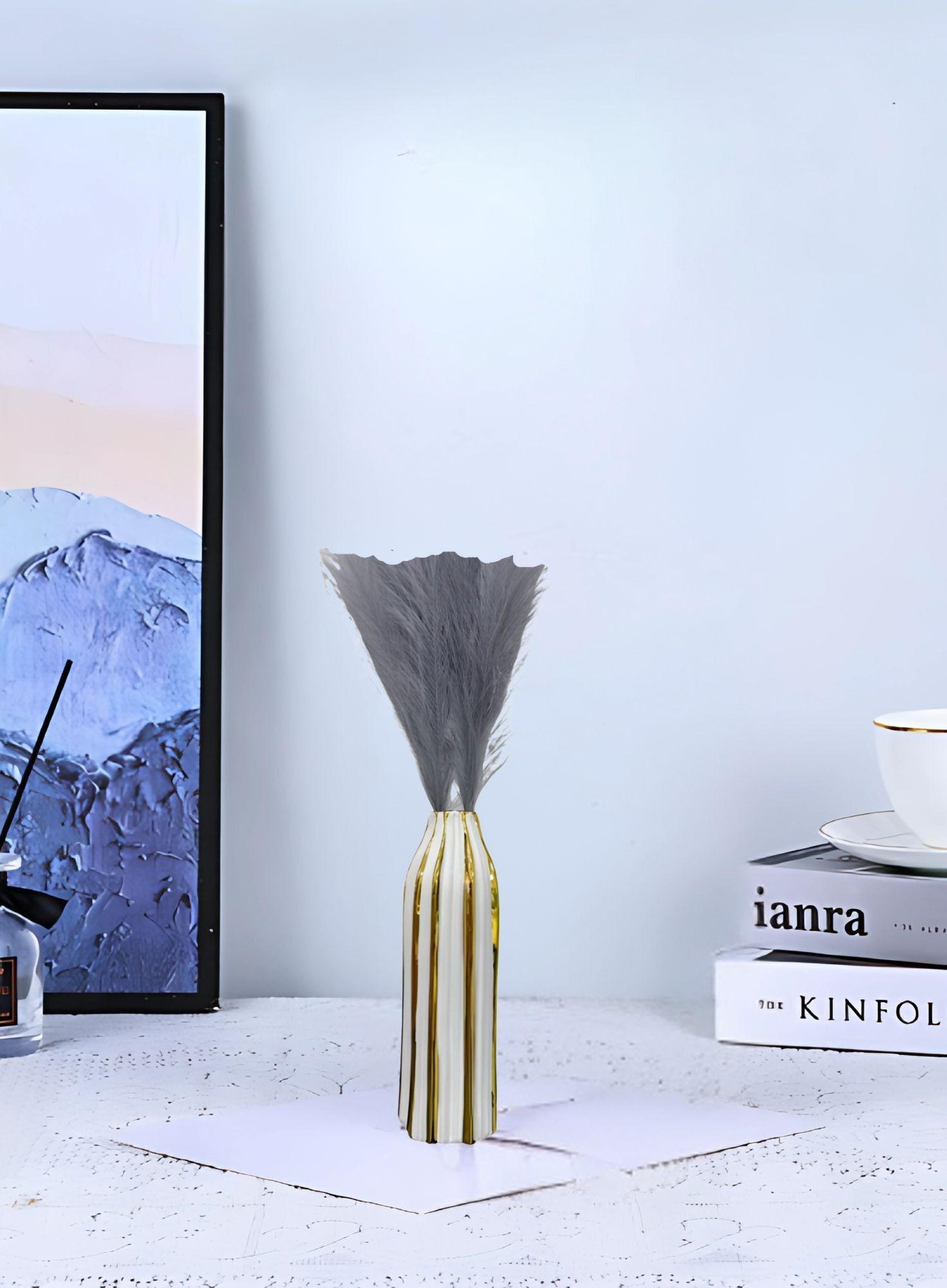 Florero Decorativo Rayas Moderno Versátil Hogar Jhn-6