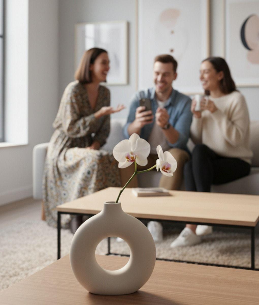 Florero Decorativo Diseño Conceptual Jarrón Adorno Hogar Jhn-2