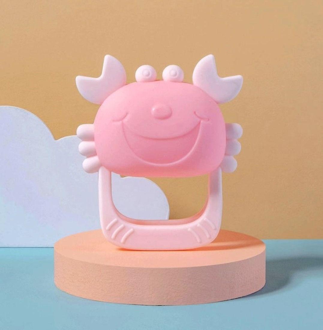 Set 3 Mordedor Silicona Cangrejo Suave Duradero Bebes Lau-6