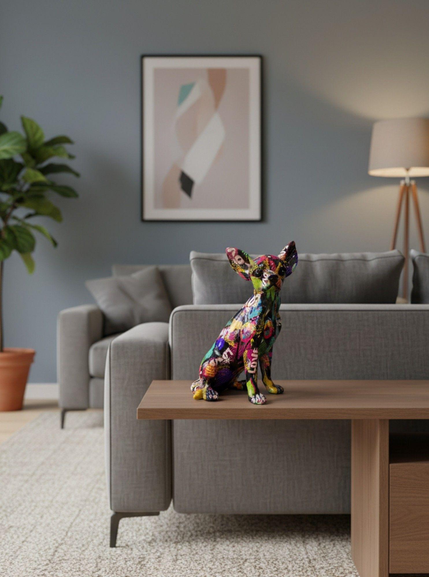 Estatua Decorativa Escultura Canina Perro Estilo Urbano Jhn-3