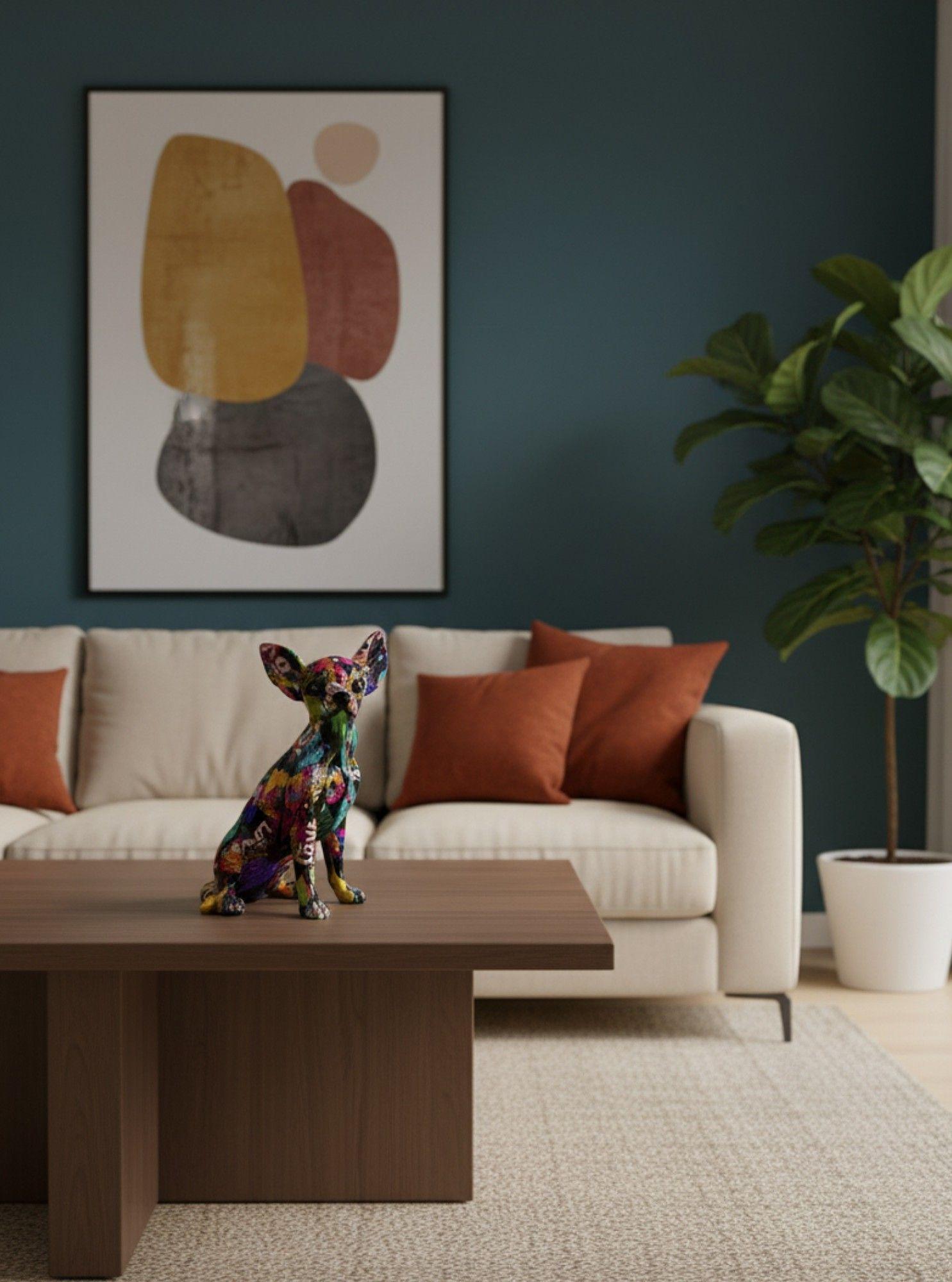 Estatua Decorativa Escultura Canina Perro Estilo Urbano Jhn-4